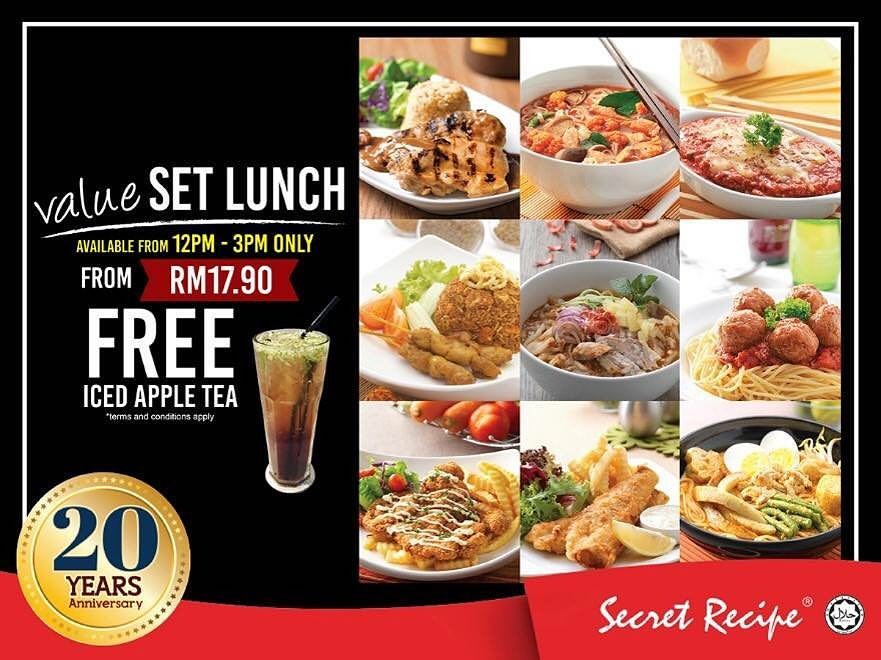 SECRET RECIPE – Lunch Offer !!!