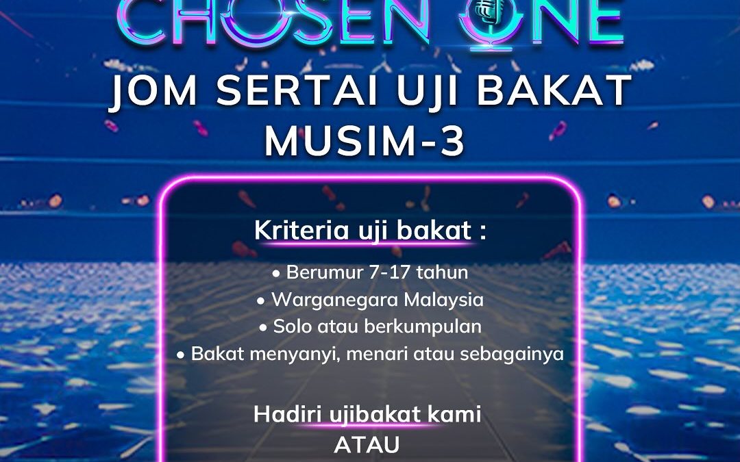 Ujibakat The Chosen One Musim ke-3 Anjuran Astro Berlangsung di SACC Mall Shah Alam